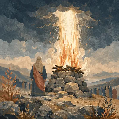 Elijah Fire from Heaven on Carmel