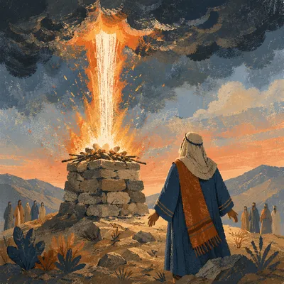 Elijah Fire from Heaven at Altar