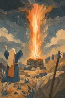 Elijah Fire from Heaven at Carmel