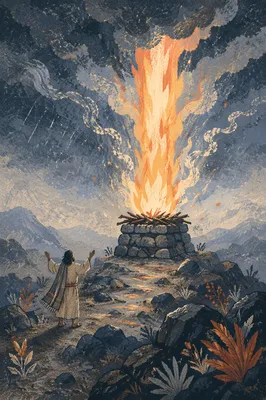 Elijah Calls Down Fire on Carmel