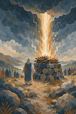 Elijah Fire from Heaven on Carmel