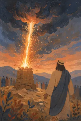 Elijah Fire from Heaven at Altar