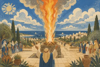 Elijah Fire from Heaven on Carmel