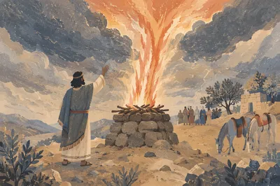 Elijah Fire from Heaven on Carmel