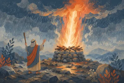 Elijah at Mount Carmel Fire Altar