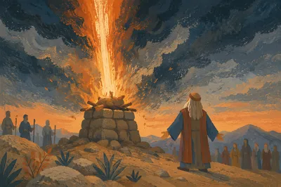 Elijah Fire from Heaven on Carmel