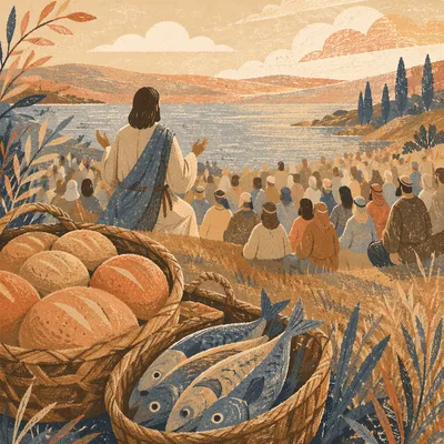 Loaves and Fishes on Hillside