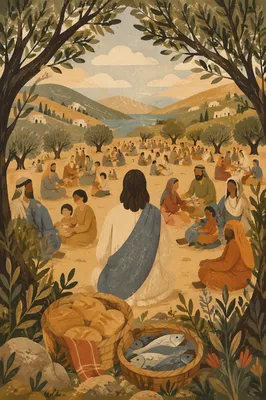 Feeding the Five Thousand on Olive Hillside