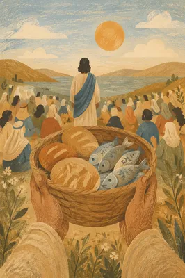 Feeding the Five Thousand on Galilean Hillside