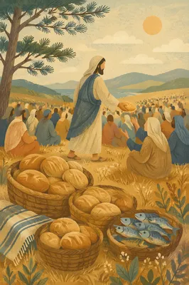 Feeding the Multitude on Galilean Hillside