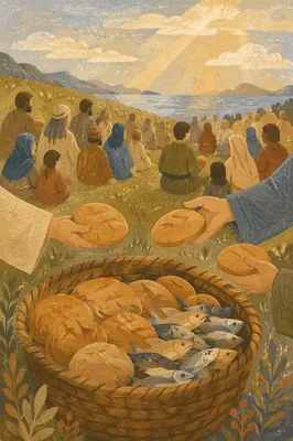 Feeding the Five Thousand on Golden Hillside