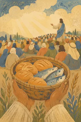 Loaves and Fish on Galilean Hillside
