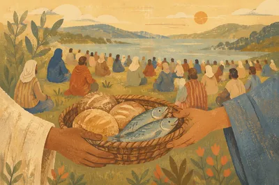 Feeding the Five Thousand on Galilean Hillside