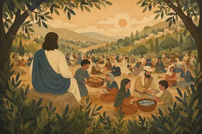 Feeding the Five Thousand on Olive Hillside