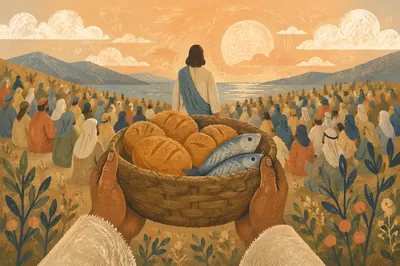 Feeding the Five Thousand on Galilean Hillside