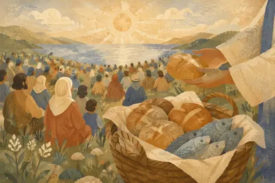 Loaves and Fish on Galilean Hillside