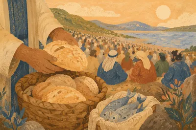 Loaves and Fish on Galilean Hillside