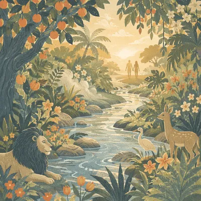 Garden of Eden River at Dawn