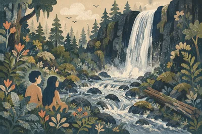 Garden of Eden River and Waterfall