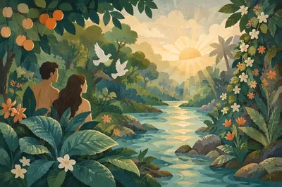 Garden of Eden River at Dawn