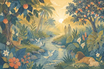Garden of Eden River at Dawn
