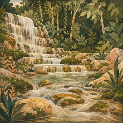 Lush Garden of Eden River Paradise