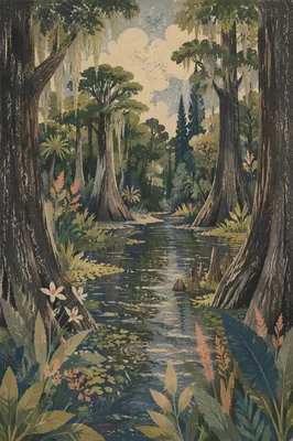 Lush Garden of Eden River Paradise