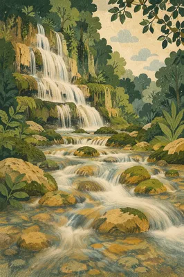 Lush Garden of Eden River Paradise