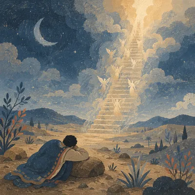 Jacob's Ladder at Dawn in Desert