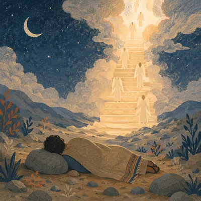 Jacob’s Ladder Dream on Desert Hillside