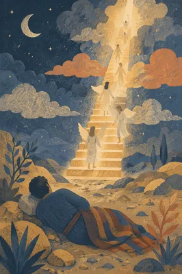 Jacob’s Ladder Angels in Desert Dream