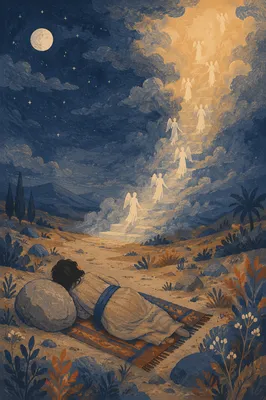 Jacob Dreaming Beneath Heaven’s Stairway