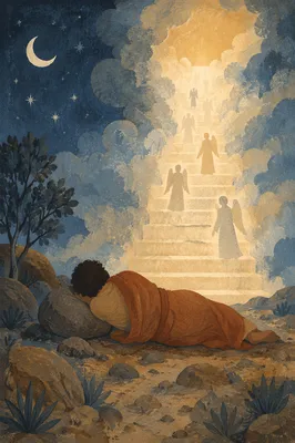 Jacob’s Ladder Dream on Desert Hillside