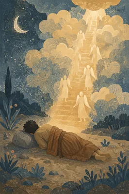 Jacob Dreams of Angels Ascending Heaven