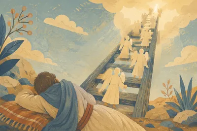 Jacob’s Ladder Dream with Ascending Angels