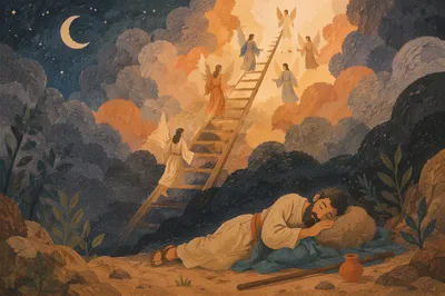 Jacob's Ladder Angels in Heavenly Dream