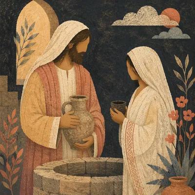 Jesus and Samaritan Woman at Well