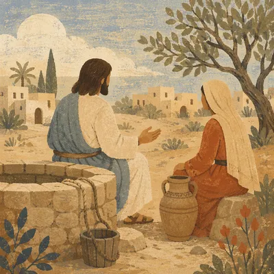 Jesus and Samaritan Woman at the Well