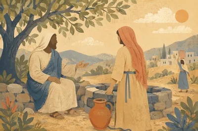 Jesus and Samaritan Woman at Well