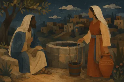 Jesus and Samaritan Woman at Well
