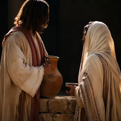 Jesus and Samaritan Woman by the Well