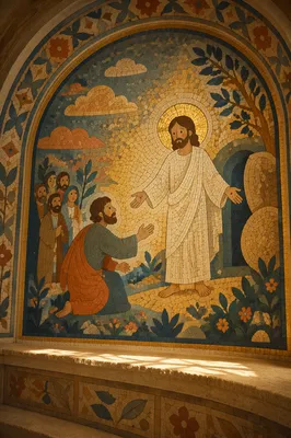 Jesus Appears to Thomas in Mosaic Chapel