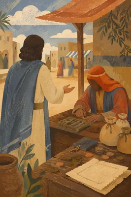 Jesus Calling Matthew at the Tax Booth