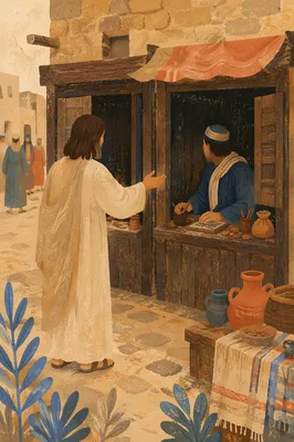 Jesus Calling Matthew at Tax Booth