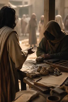 Jesus Calling Matthew at the Tax Booth