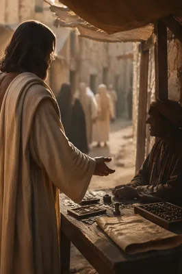 Jesus Calls Matthew at the Tax Booth