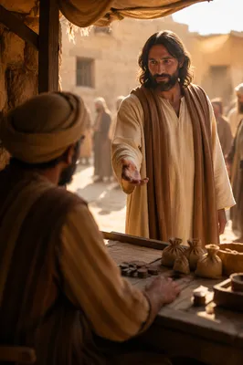 Jesus Calling Matthew at the Tax Booth
