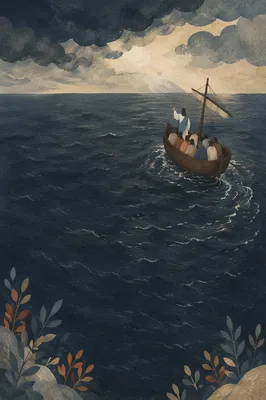 Jesus Calms the Storm at Sea