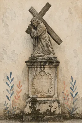 Jesus Carrying the Cross on Via Dolorosa