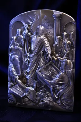 Silver Relief of Jesus Cleansing Temple